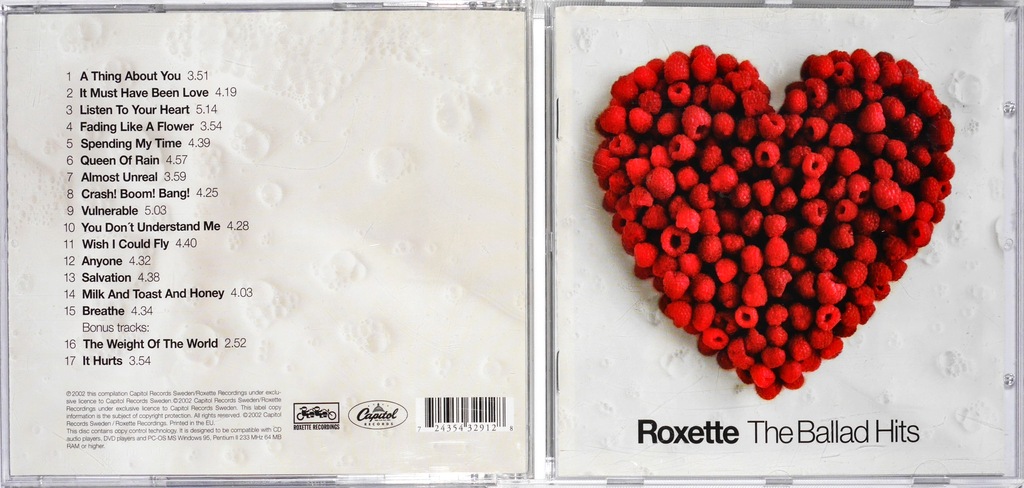Roxette - The Ballad Hits 2002 ALBUM CD