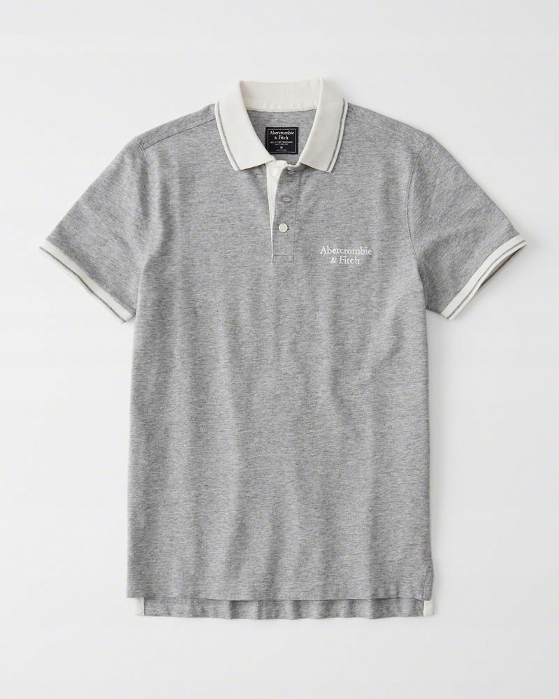 Abercrombie&Fitch LOGO CONTRAST POLO L