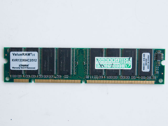 Pamięć KINGSTON 512MB 133 SDRAM - KVR133X64C2/512