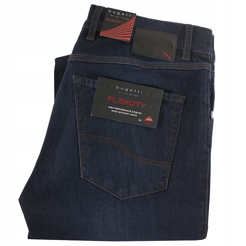 Spodnie bugatti TORONTO 76683 Ciemny Jeans 33/30