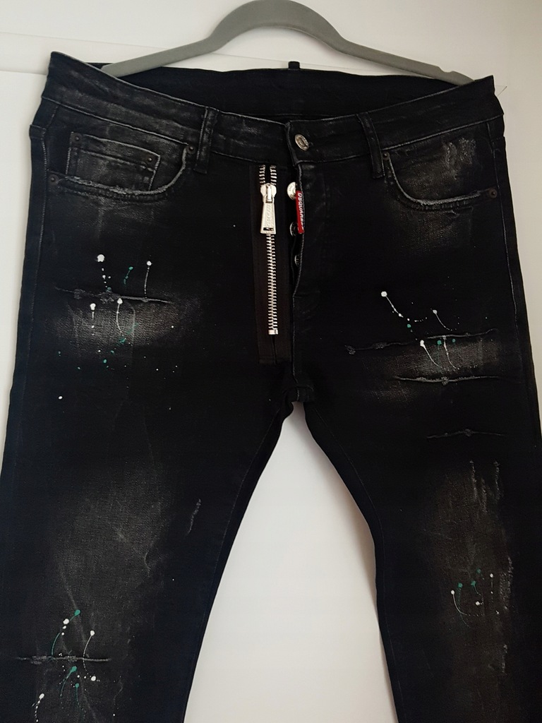 Spodnie jeansy DSQ Dsquared 54 elastyczne