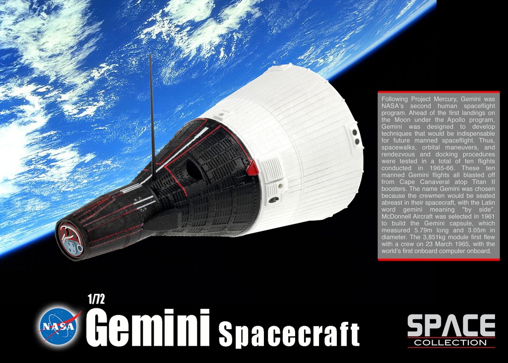 RAKIETA GEMINI 1:72 DRAGON 50385 DIECAST