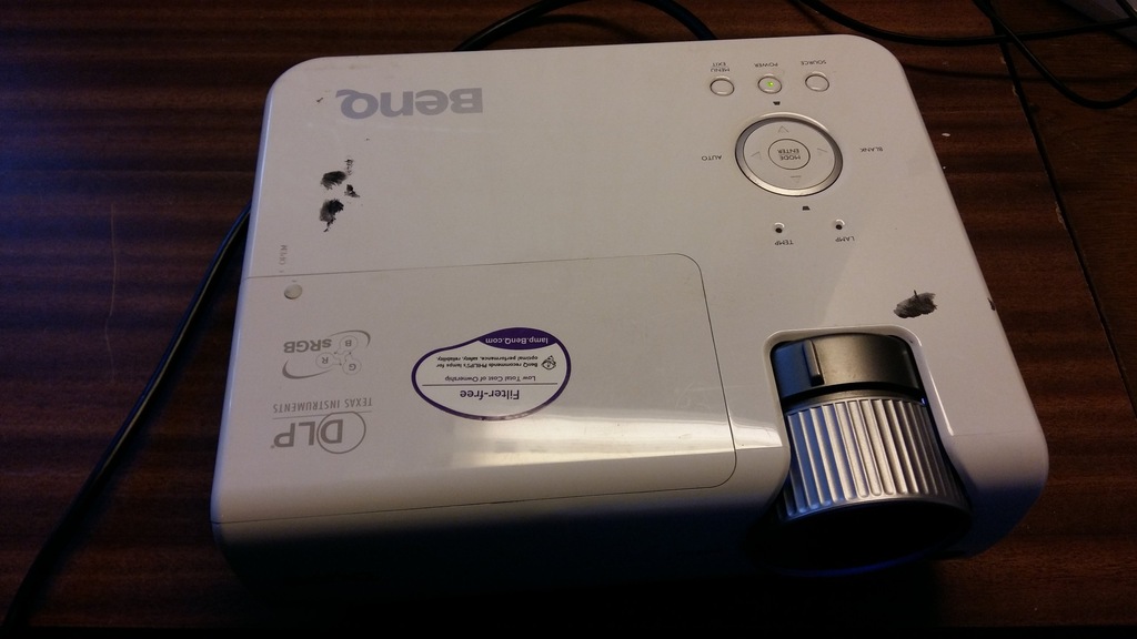 Projektor Benq MP625p uszkodzona matryca
