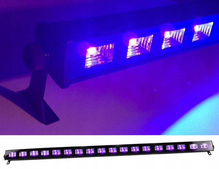 ULTRAFIOLET BELKA OŚWIETLENIOWA LED UV MEGA MOC !