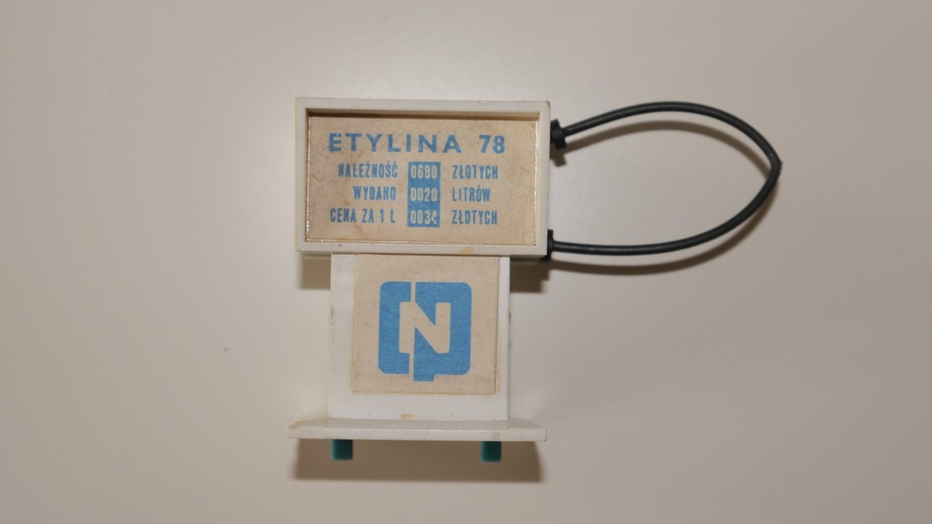 Dystrybutor Etylina 78 zabawka PRL