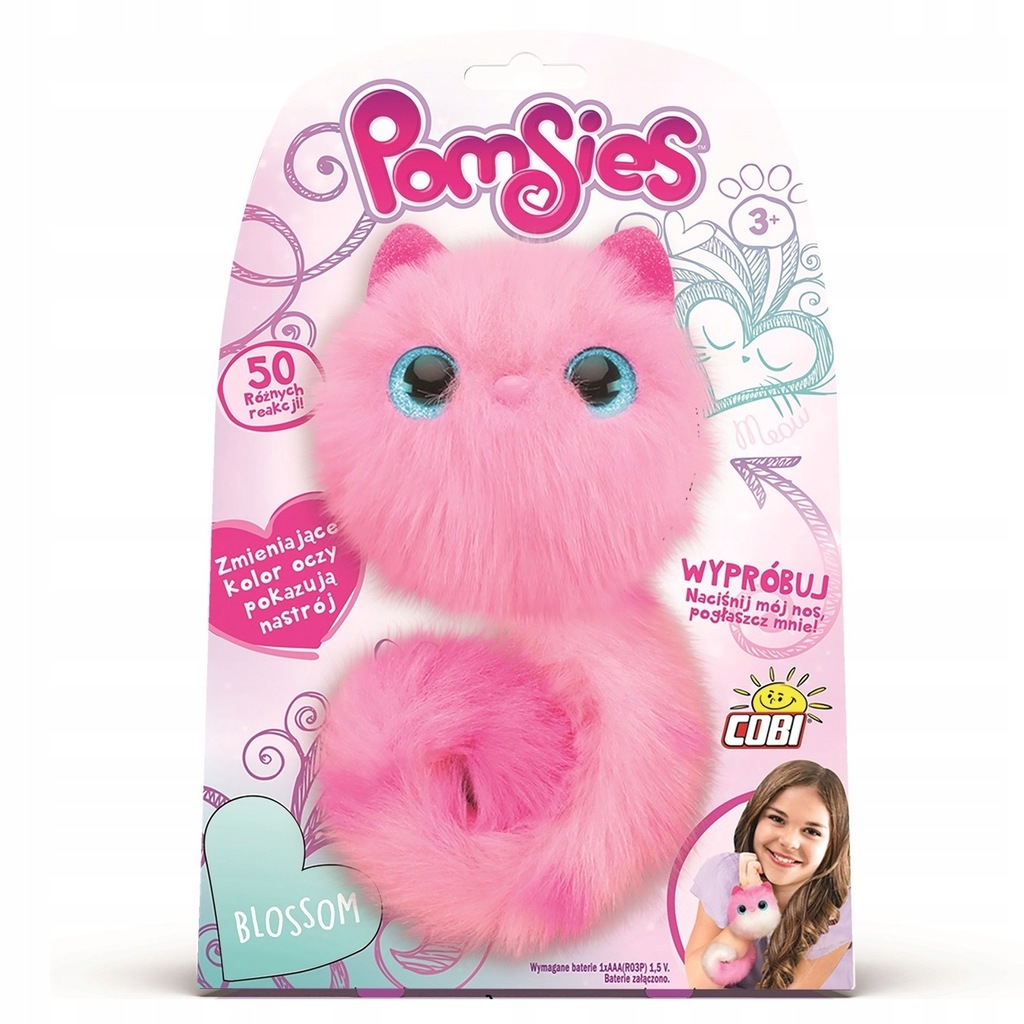 COBI POMSIES INTERAKTYWNY KOTEK BLOSSOM + SZCZOTKA 7661307104