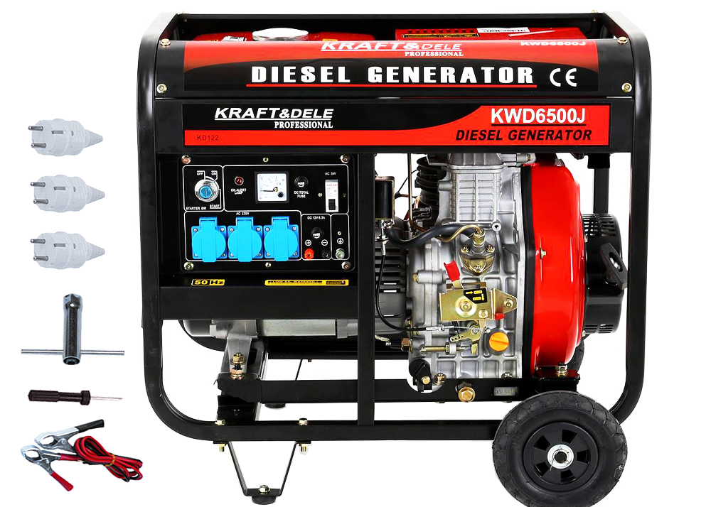 AGREGAT PRĄDOTWÓRCZY DIESEL 6500W KD122 AVR 230V