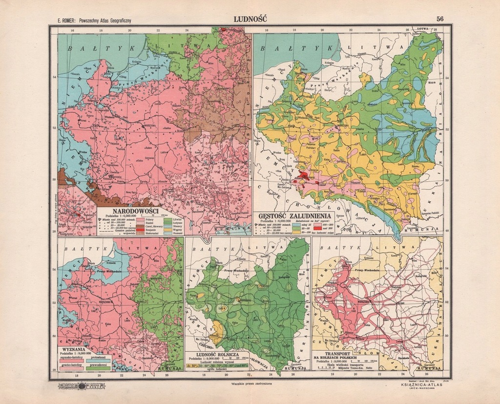 II RZECZPOSPOLITA. LUDNOŚĆ. 1934 rok LWÓW ORYGINAŁ