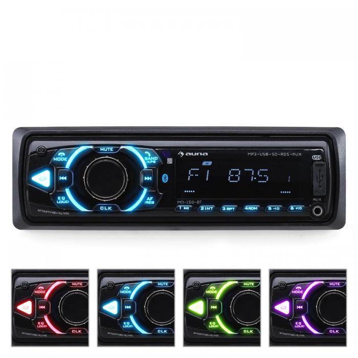Auna MD-150-BT radio samochodowe MP3 USB SD RDS AU