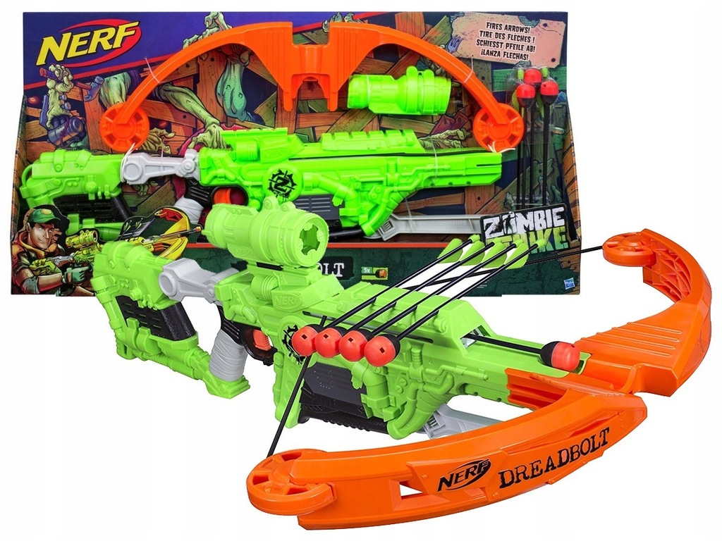 Nerf Zombie Ballesta New Nerf Zombie Strike Wrathbolt Crossbows