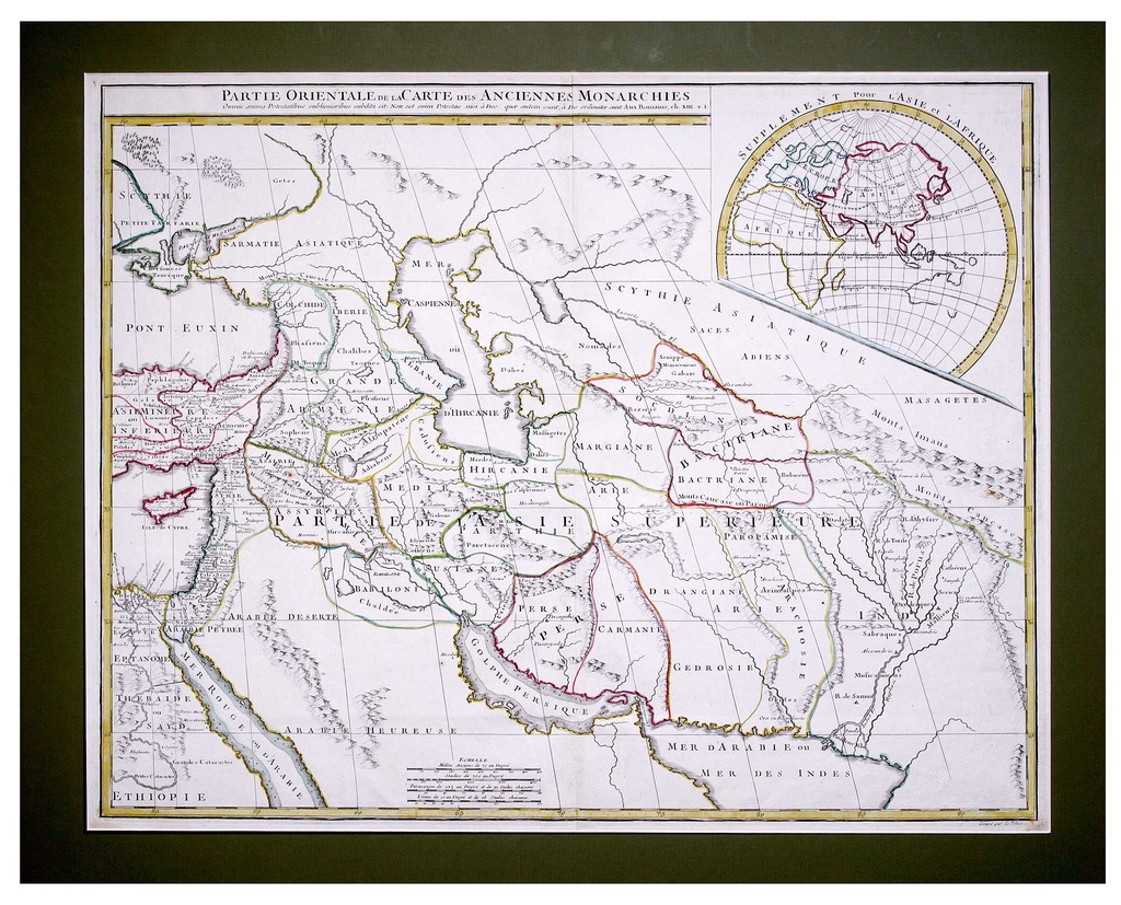 Mapa bliskiego Wschodu 1 polowa XVIII wieku