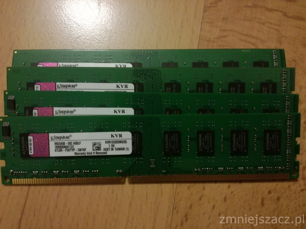 Pamięć RAM 8GB (4x2GB) Kingston
