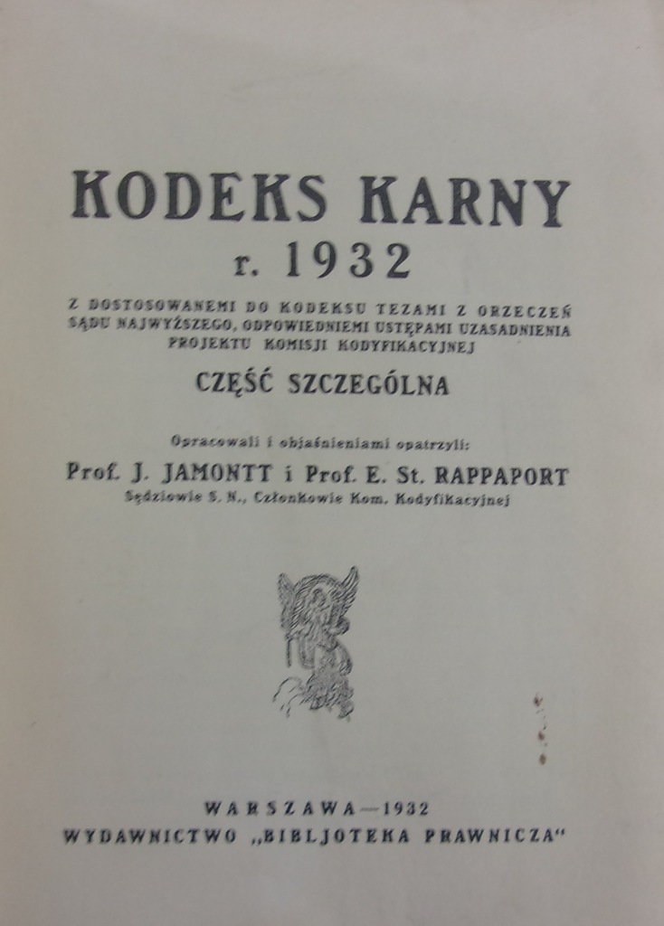Kodeks karny 1932 r.