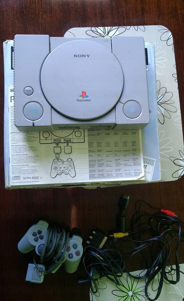 PlayStation 1 pudełko, zestaw, 100% sprawny