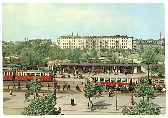 ŁÓDŹ  ::  Plac Niepodległości : stare tramwaje