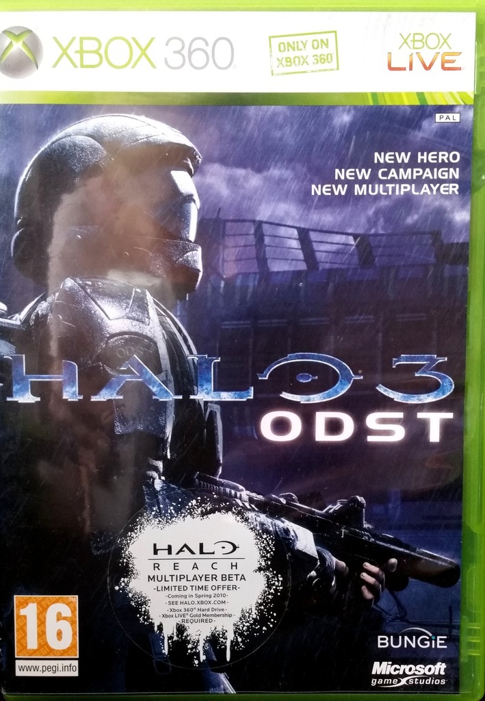 Halo 3 ODST Xbox 360 - 7205831544 - oficjalne archiwum Allegro