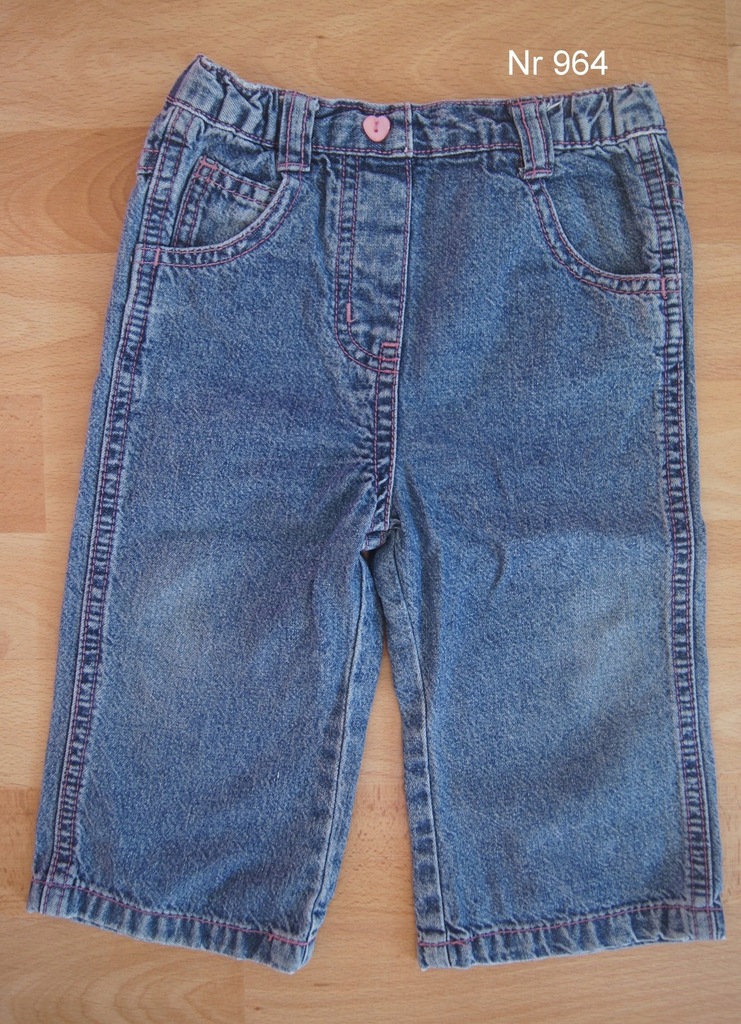 GEORGE Spodnie jeansy cienkie 80