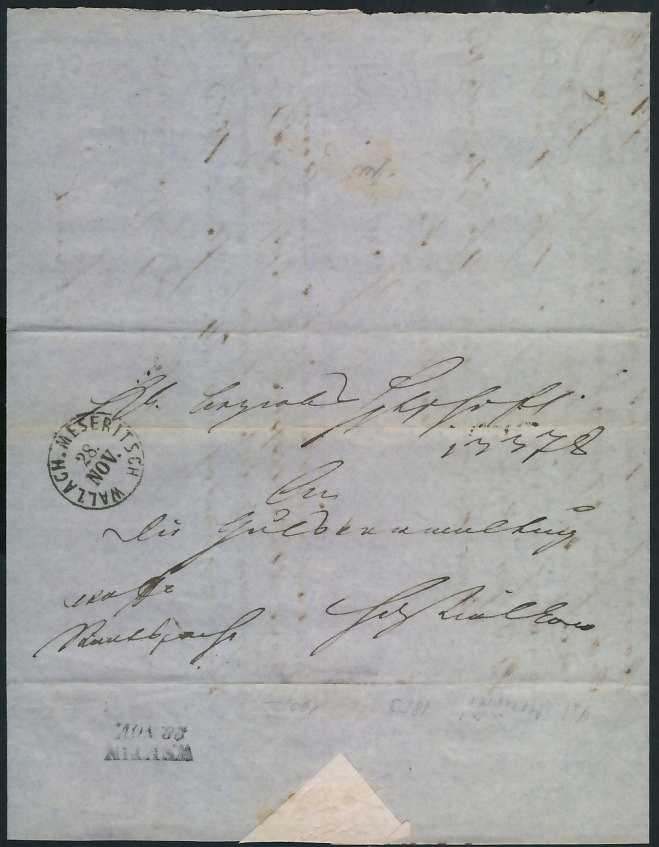 Austria Wallach.Meseritsch - Wsetin 1853 r.