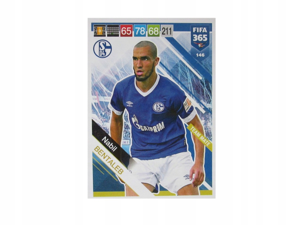 PANINI FIFA 365 2019 TEAM MATE NABIL BENTALEB 146