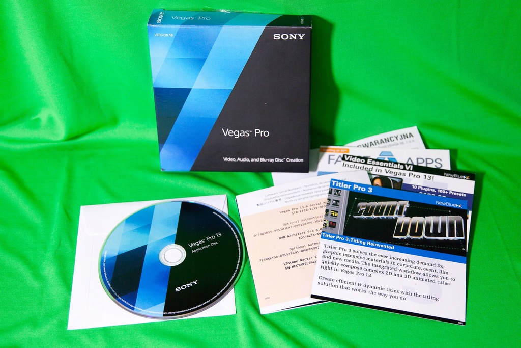 Sony Vegas Pro 13 BOX wersja PL