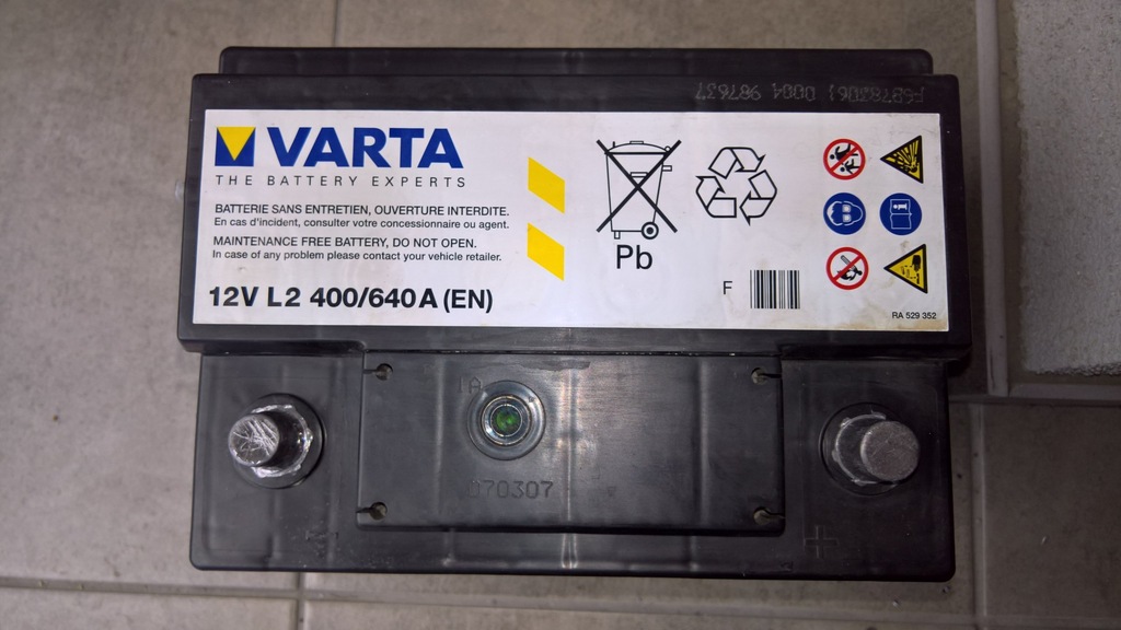 akumulator VARTA 12V 640A 7105976808 oficjalne
