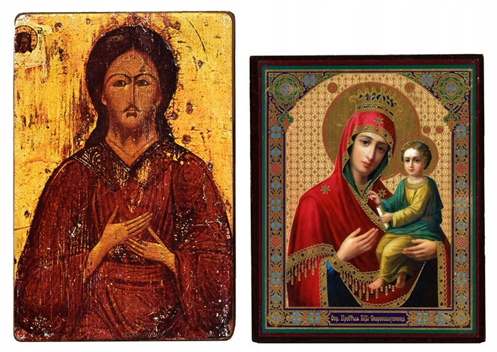 Komplet świętych obrazków ikony 14,5x10 12,5x10,5