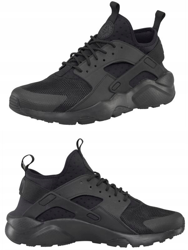 nike huarache city low black and white