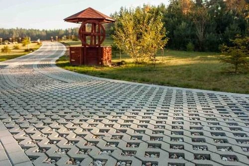płyta ażurowa szara 8 cm / kostka brukowa DROGBRUK
