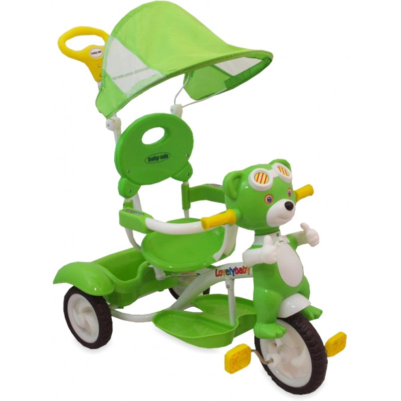 Rowerek trójkołowy MIŚ Baby Mix, zielony