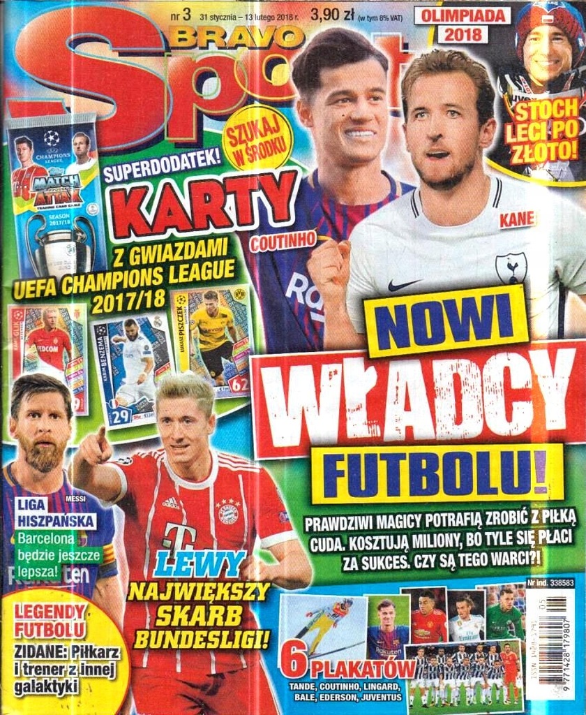 3/2018 BRAVO SPORT + KARTY UEFA CHAMPIONS 2017/18