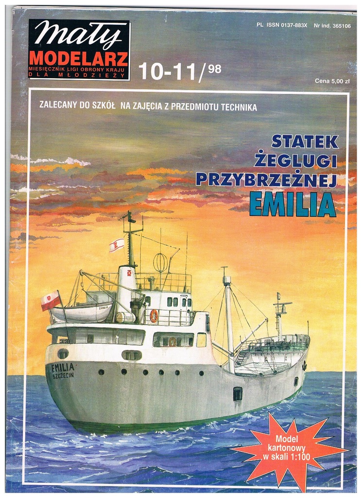 Statek  EMILIA  MM 10-11/1998