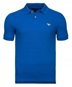 EMPORIO ARMANI niebieska koszulka polo PO60 r. S