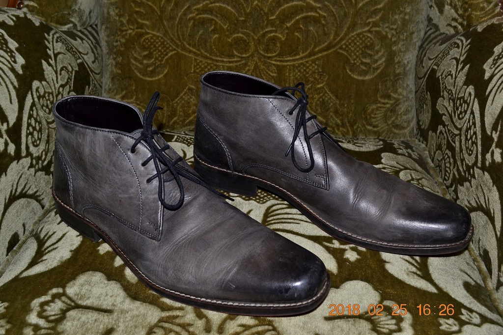 LUCA MANCINI swietne, wloskie botki meskie r45 7204346893