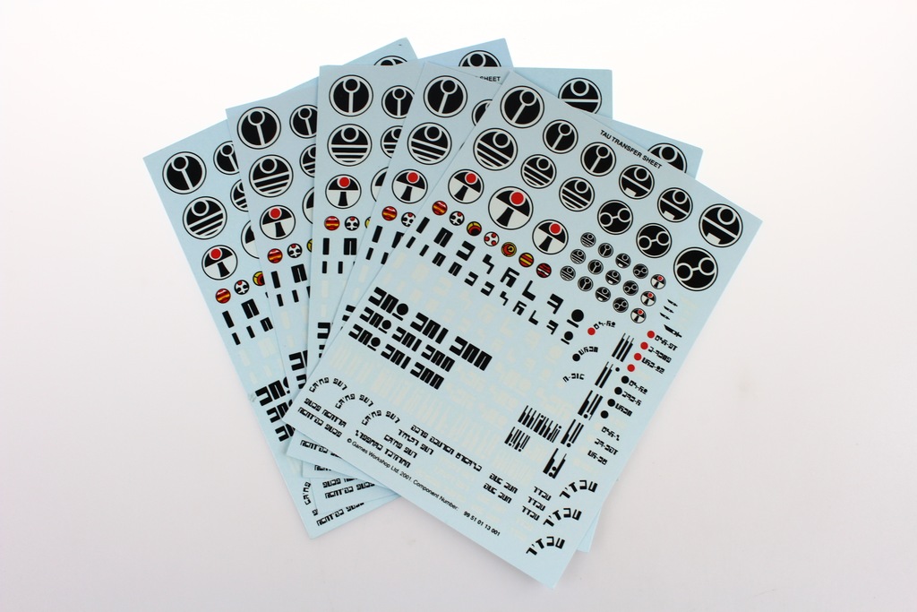 Tau Transfer Sheet kalkomania zestaw 5 kalkomanii