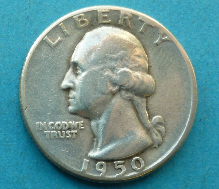 958. USA 1950 r.D quarter dollar Ag