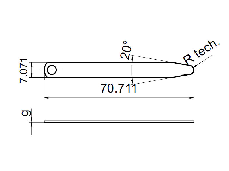 Szczelinomierz MWSa 200x0,35 RAFAN FVAT