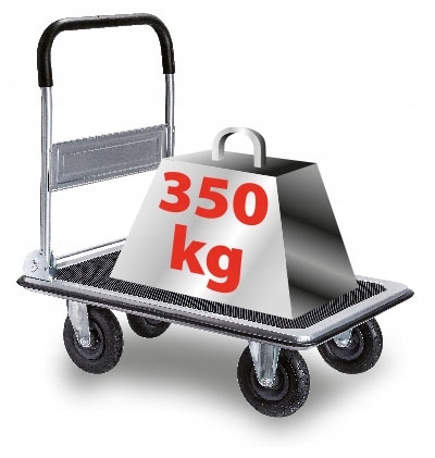 Wózek platformowy pompowane koła- udźwig do 350kg