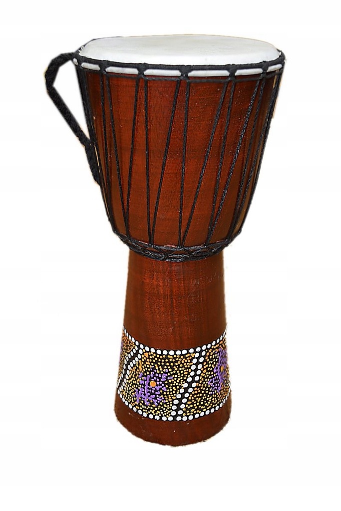 DREWNIANY BĘBEN DJEMBE INSTRUMENT 50 CM 7563332218 oficjalne archiwum Allegro