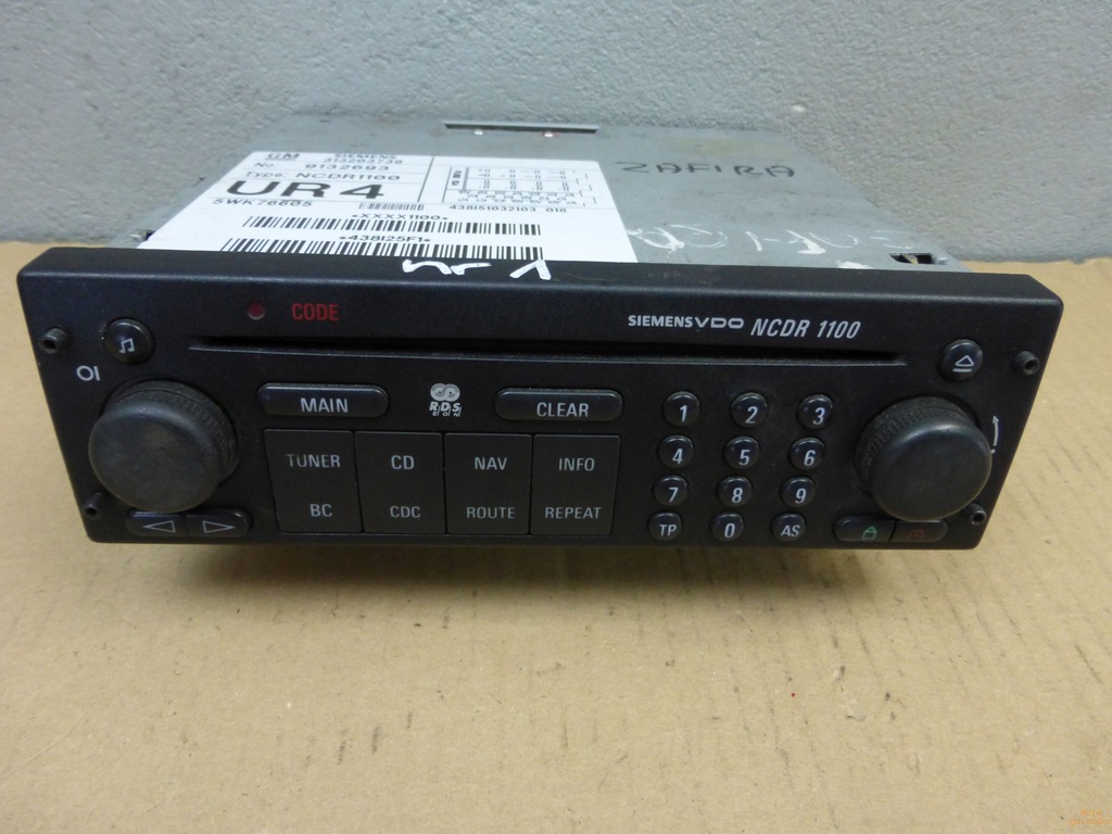 Opel Zafira A Radio Steckerbelegung information online