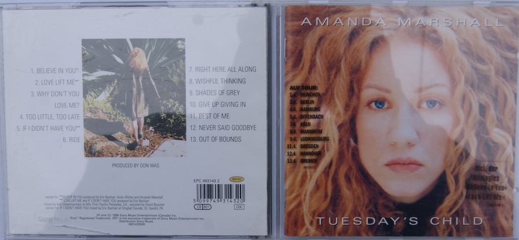 AMANDA MARSHALL - TUESDAY'S CHILD [CD]