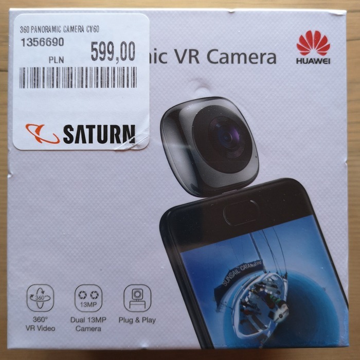 Huawei 360 Panoramic VR Camera CV60 Nowa! Folia! 7332202360