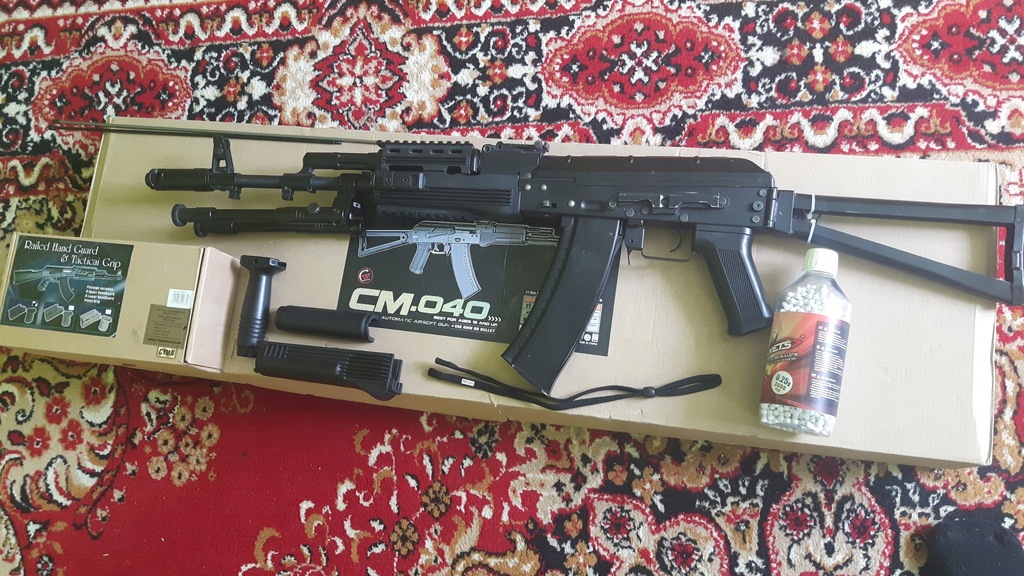 Replika asg airsoft CM040 AK-74 CYMA + dodatki