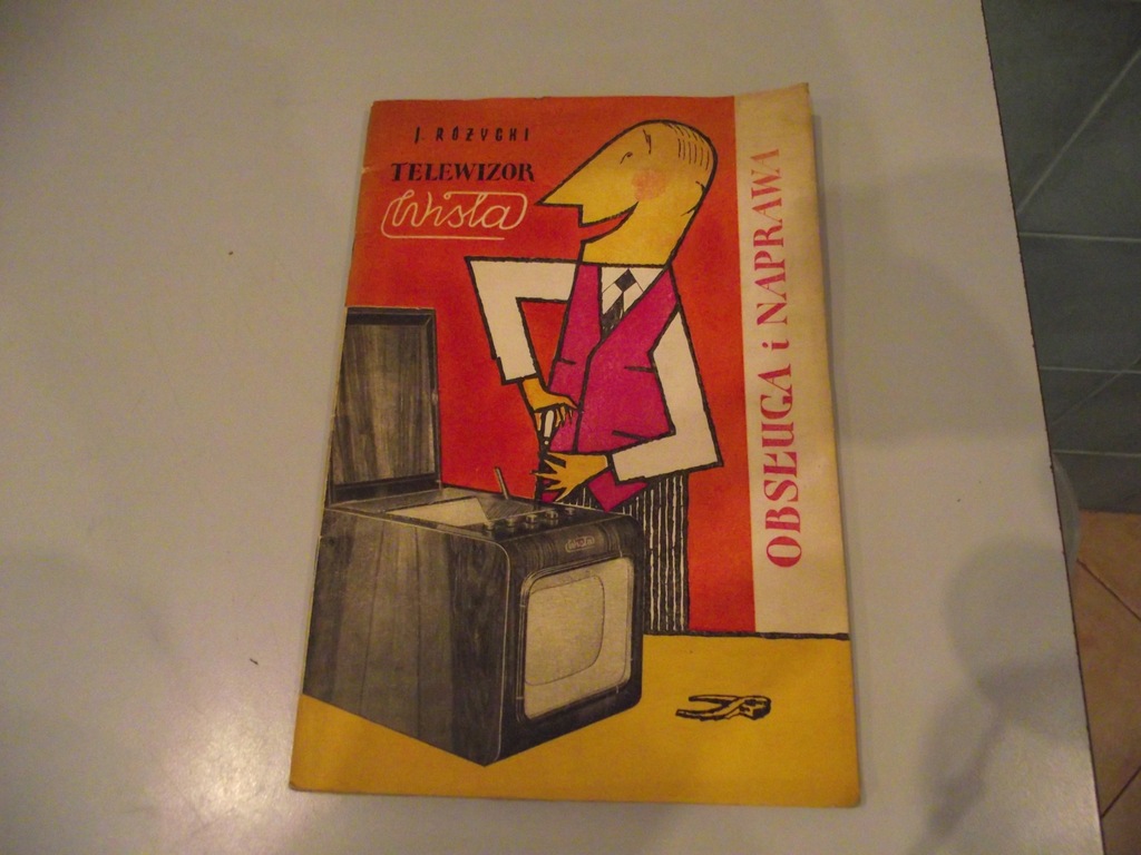 TELEWIZOR WISŁA OBSŁUGA I NAPRAWA ORYGINAŁ 1959r 