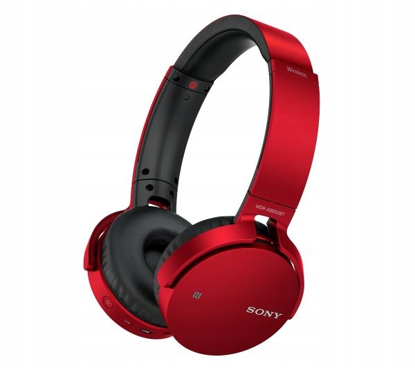 Słuchawki bezprzewodowe Sony MDR-XB650BT Czerwone