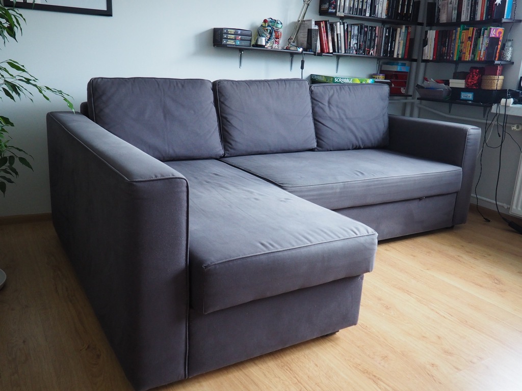 manstad ikea sofa bed with storage