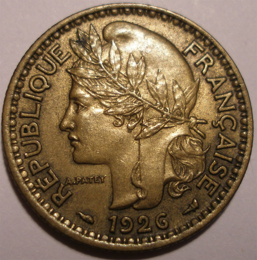 KAMERUN 1 franc 1926 RZADKI, REWELACYJNY STAN [AU]