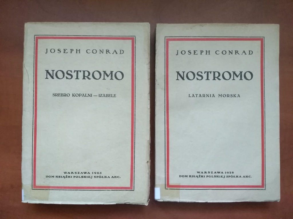 JOSEPH CONRAD - NOSTROMO 1-2 TOM 1928
