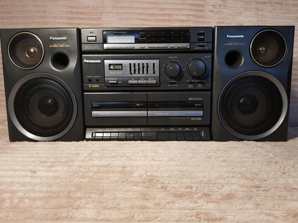 RADIOMAGNETOFON BOOMBOX PANASONIC RX-CT 980 - 7553029868 - oficjalne ...