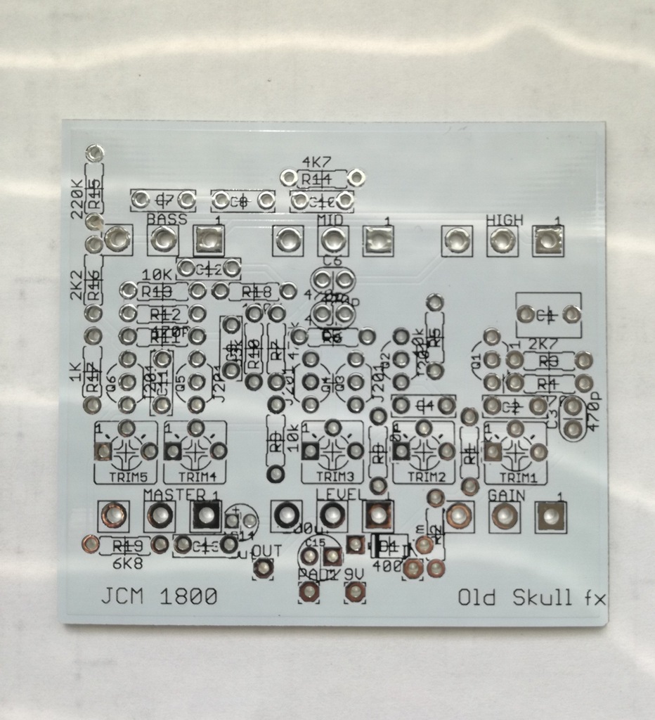Płytka PCB Marshall JCM 800 Preamp, efekt gitarowy