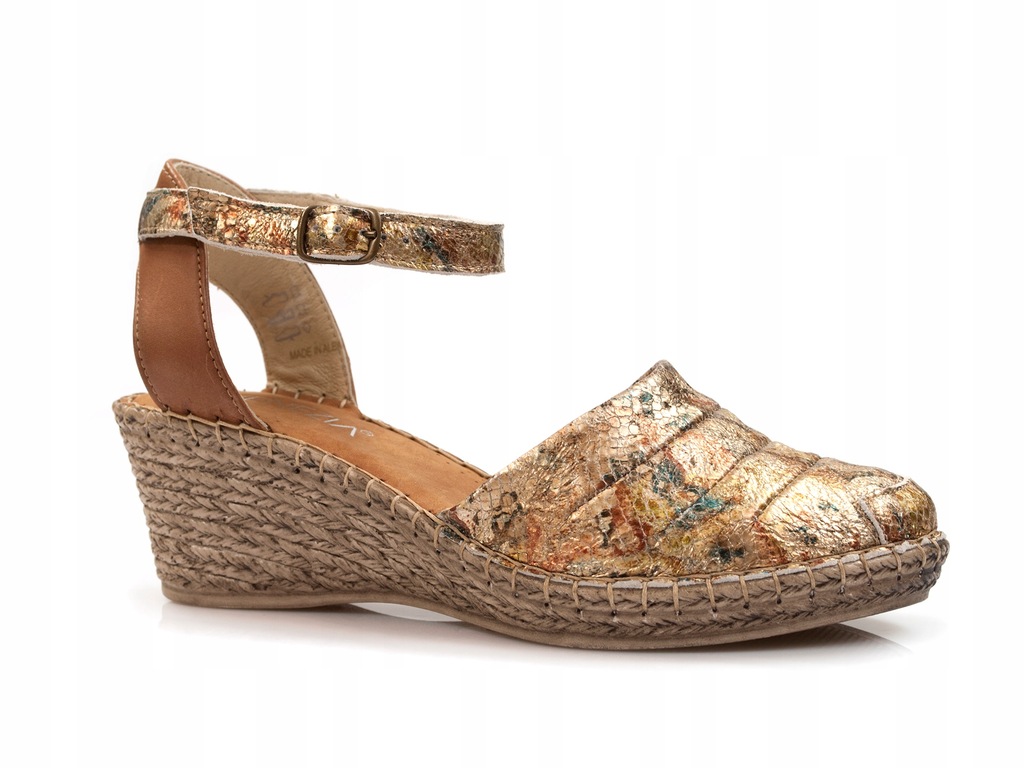 sandały Venezia espadryle damskie koturn 2kolory-%